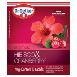 Chá DR OETKER Misto Hibisco & Cranberry 10g