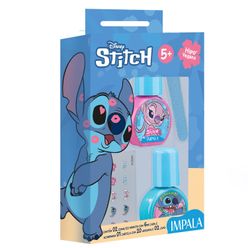Kit IMPALA Stitch Esmalte 6ml com 2 unidades + 1 Cartela de Adesivos + 2 Lixa