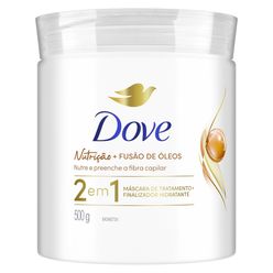 Máscara de Tratamento + Finalizador 2 em 1 DOVE Nutrição + Fusão de Óleos 500 g
