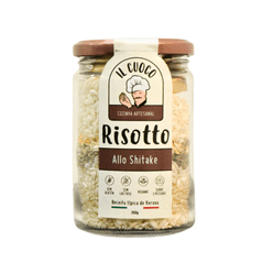 Risotto IL CUOCO Allo Shitake Sem Glúte,Sem Lactose e Vegano 250g