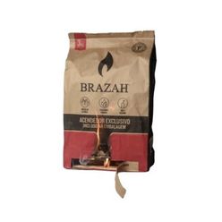 Carvão Vegetal BRAZAH 3kg com Acendedor