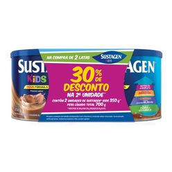 Complemento Alimentar SUSTAGEN Kids Chocolate com 2 Lata 350g Ganhe 30% Desconto na 2°