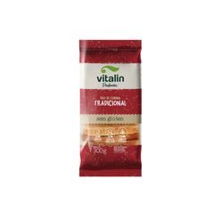 Pão de Forma VITALIN Tradicional Sem Glúten,Sem Lactose e Sem Açúcar 300g