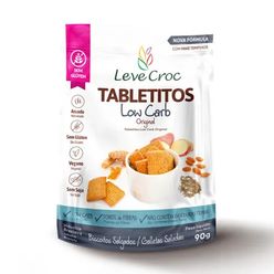 Tabletitos LEVE CROC Low Carb Original sem Glúten 90g