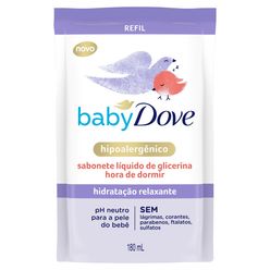 Sabonete Liquido de Glicerina Baby Dove Hora de Dormir 180ml Refil
