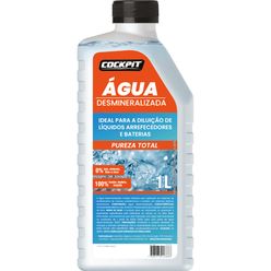 Água Desmineralizada COCKPIT Pureza Total 1l