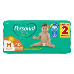 Fraldas Descartáveis PERSONAL Baby Protect & Sec M com 40 unidades Grátis 2 Fraldas