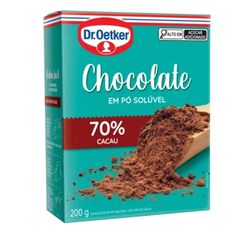 Chocolate DR OETKER em Pó 70% Cacau 200g