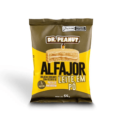 Alfajor DR PEANUT Recheio de Pasta de Amendoim com Leite em Pó 55g