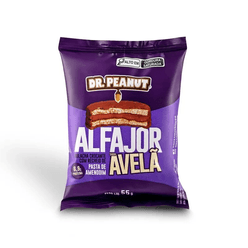 Alfajor DR PEANUT Recheio de Pasta de Amendoim com Avelã 55g