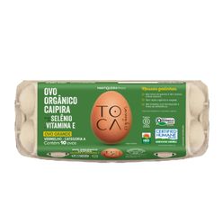 Ovo Selênio e Vitamina E FAZENDA DA TOCA Orgânicos Com 10 Unidades