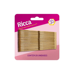Grampo para Cabelo RICCA Loiro com 20 Unidades