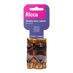 Piranha para cabelo RICCA quadrada pequena