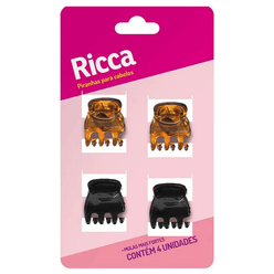 Piranha para Cabelo RICCA Mini 1.5 com 4 Unidades