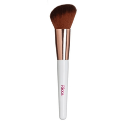 Pincel para Maquiagem RICCA Gold Blush Chanfrado Rose 1945