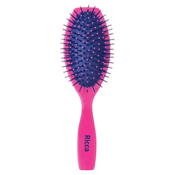 Escova Cabelo RICCA Oval Almofada Pink