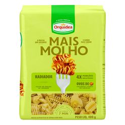 Macarrão ORQUÍDEA Mais Molho Radiador com Ovos de Galinhas Livres de Gaiolas 400g