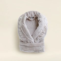 Roupão Flannel Cottage Premium Off White P - A\CASA