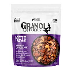 Granola HART'S Keto Low Carb Belgian Chocolate Vegano, Sem Glúten 300g