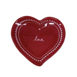 Prato para Sobremesa Love Cerâmica 14cm - A\CASA