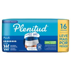 Roupa íntima Descartável Plenitud Protect Plus Incontinência Intensa P/m Com 16 Unidades Leve Mais Por Menos