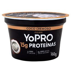 Iogurte DANONE Yopro Coco sem Lactose e com Proteina 160g