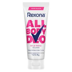 Desodorante REXONA All Body Deo Feminino Wild Rose em Creme 75g