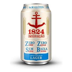 Cerveja IMIGRAÇÃO 1824 Lager Sem Glúten,Sem Açúcar 355ml