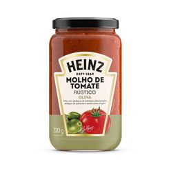 Molho de Tomate HEINZ Rústico Oliva em Vidro 320g