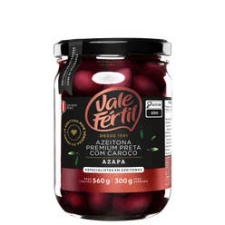 Azeitona Preta VALE FÉRTIL Azapa Com Caroço 300g