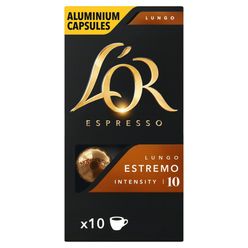 Café em Cápsula Torrado e Moído Lungo Espresso L'OR Caixa 52g 10 Unidades