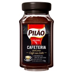 Café PILÃO Solúvel Cafeteria Vidro 70g
