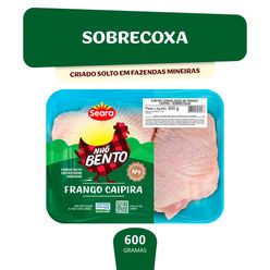 Sobrecoxa de frango caipira bandeja Nhô Bento 600g