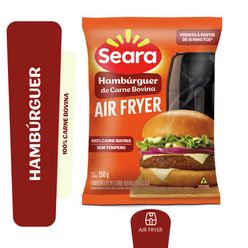 Hambúrguer de Carne Bovina Air Fryer Seara 150g