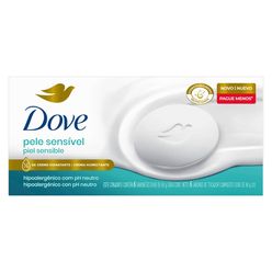 Sabonete DOVE Pele Sensível com 6 unidades de 90g cada Leve Mais Pague Menos