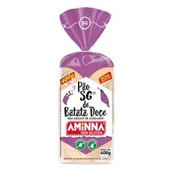 Pão AMINNA Batata Doce Sem Glúten e Sem Açúcar Leve 400g Pague 380g