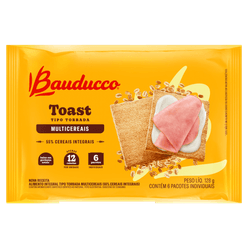 Torrada BAUDUCCO Toast Cereale Multi Cereais 128g