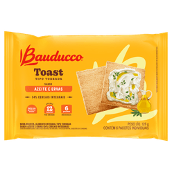 Torrada BAUDUCCO Toast Cereale Azeite e Ervas 128g