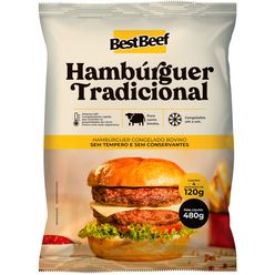 Hambúrguer Bovino BEST BEEF Angus Congelado com 4 unidades 180g