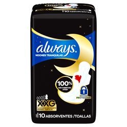 Absorvente Higiênico ALWAYS Suave Fluxo XXG com Abas 10 unidades