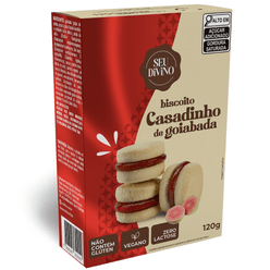 Biscoito SEU DIVINO Premium Casadinho sem Glúten e 0% Leite 120g