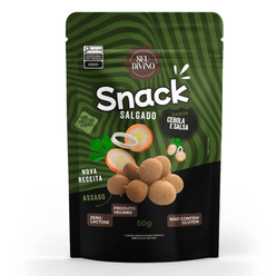 Snack SEU DIVINO Salgados Cebola e Salsa Vegano Sem Glúten 0% Lactose 50g
