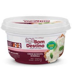 Creme de Ricota BOM DESTINO Búfala 200g
