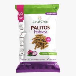 Palito LEVE CROCK Proteico Cebola e Orégano Vegano Sem Glúten 50g