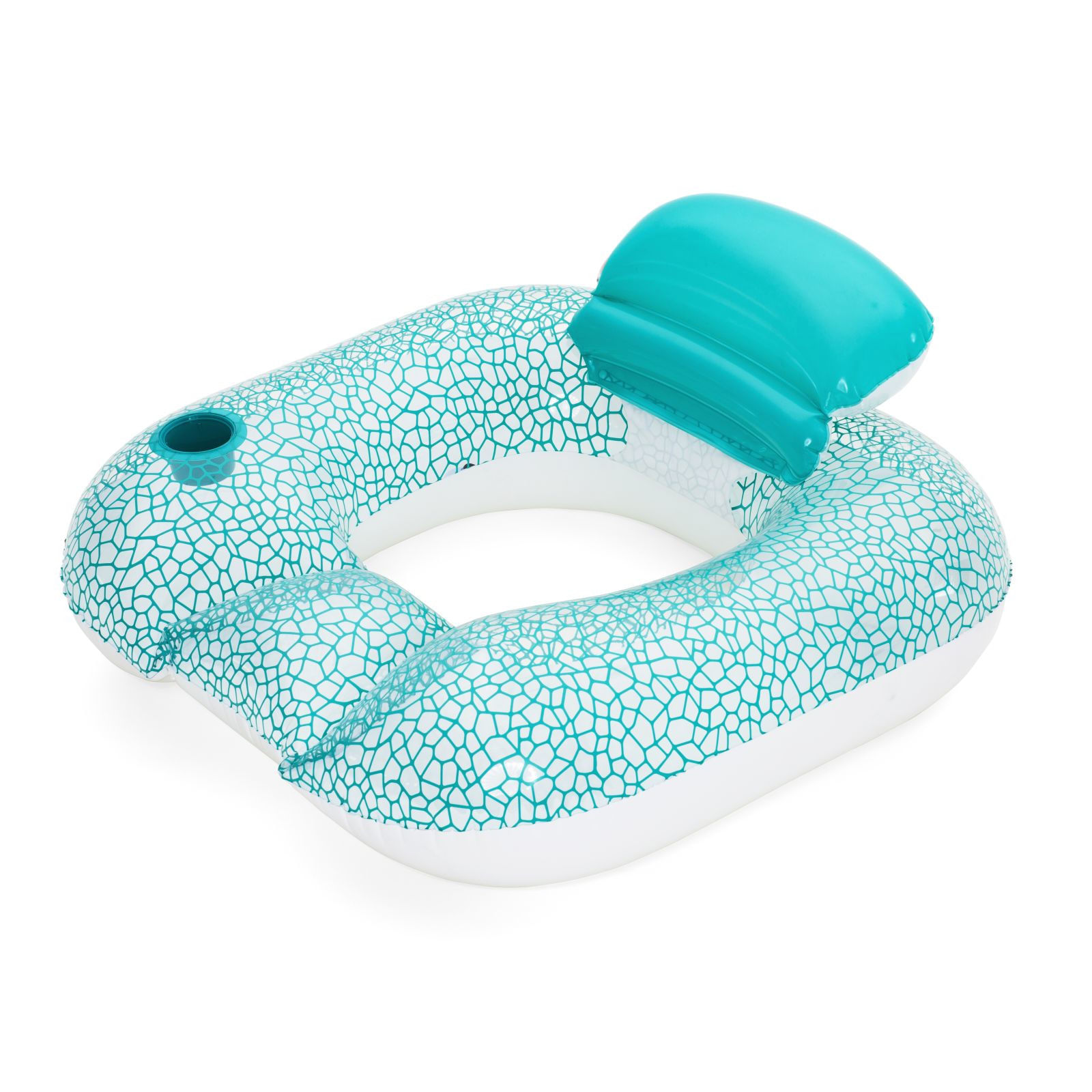 Poltrona inflável Bestway Flip Pillow Lounge com encosto de cabeça e porta copos