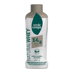 Iogurte VERDE CAMPO Natural Whey 14 Coockies e Cream Sem Lactose 250g
