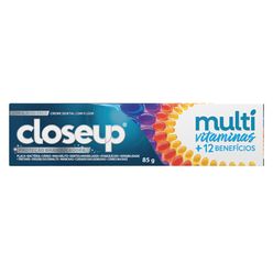 Creme Dental CLOSE UP Multi Vitaminas +12 Benefícios Fresh 85g