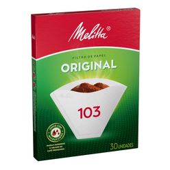 Filtro de papel MELITTA grande  103 com 30 unidades