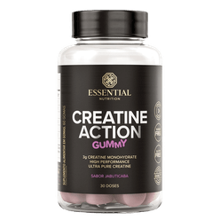 Suplemento ESSENTIAL Creatine Action Jabuticaba Gummy com 30 Doses