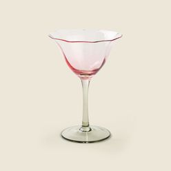 Taça para Martíni Fiori Vidro Rosa 160ml - A\CASA